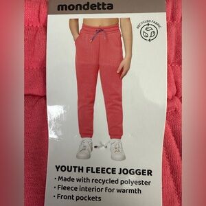 Mondetta Youth Fleece Jogger, Nwt